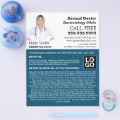 Persoonlijke foto, dermatoloog Dermatology Flyer (Enkel)