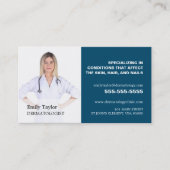 Persoonlijke foto, dermatoloog Dermatology Visitekaartje (Voorkant)