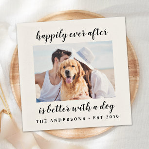 Persoonlijke foto Dog Pet Wedding Servet