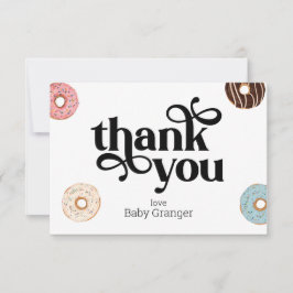 Persoonlijke foto donut - Hartelijk dank - kaart