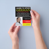 Persoonlijke foto, Duitse taalcursus Flyer (Hand)