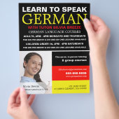 Persoonlijke foto, Duitse taalcursus Flyer (Hand)