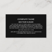 Persoonlijke foto, Duitse taaltater Visitekaartje (Achterkant)