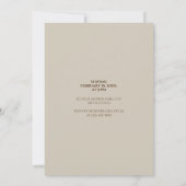 Persoonlijke foto | Eenvoudige bruiloft Kaart (Achterkant)