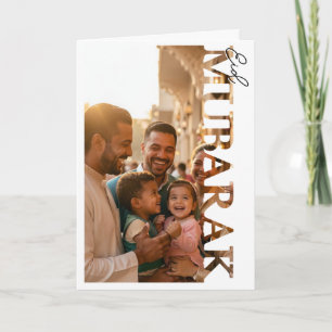 Persoonlijke foto Eid Mubarak wenskaart Kaart