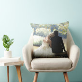 Persoonlijke foto Elegant Gold Confetti Kussen (Stoel)