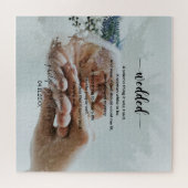 Persoonlijke foto Elegant Wedded Poem Legpuzzel (Horizontaal)