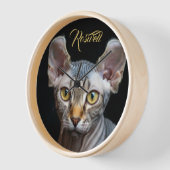 Persoonlijke foto-elf Sphynx kat portret (Hoek)
