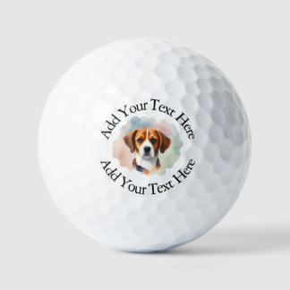 Persoonlijke foto en aangepaste tekst golfballen