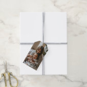 Persoonlijke foto en aangepaste tekst Oma sinds - Cadeaulabel (Met Touw)