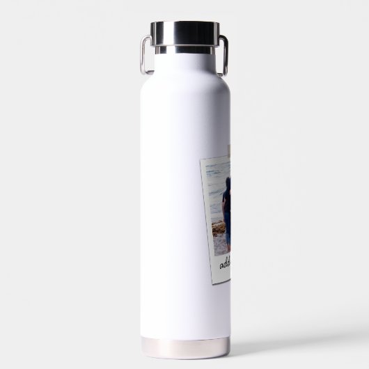 Persoonlijke foto- en aangepaste tekst van de fami waterfles (Voorkant)