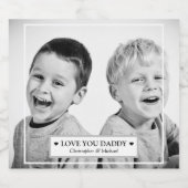 Persoonlijke foto en bericht bier etiket (Enkel label)