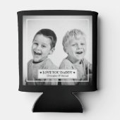 Persoonlijke foto en bericht blikjeskoeler (Achterkant)