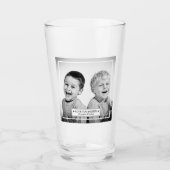 Persoonlijke foto en bericht glas (Voorkant)