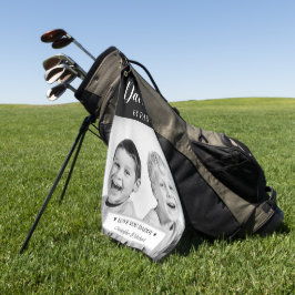 Persoonlijke foto en bericht golf headcover golfhanddoek