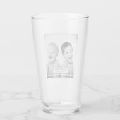 Persoonlijke foto en boodschap glas (Achterkant)