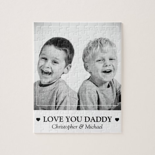 Persoonlijke foto en boodschap legpuzzel (Verticaal)