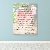 Persoonlijke foto en gedicht canvas afdruk (Insitu (Houten vloer))