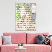 Persoonlijke foto en gedicht canvas afdruk (Insitu (Woonkamer))