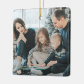 Persoonlijke foto en Jaar Ornament (Links)