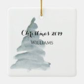 Persoonlijke foto en Jaar Ornament (Achterkant)