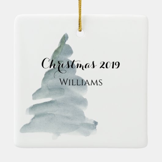 Persoonlijke foto en Jaar Ornament (Achterkant)