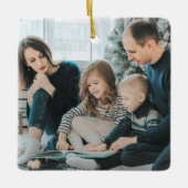 Persoonlijke foto en Jaar Ornament (Voorkant)