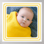Persoonlijke foto en kleur rand poster (Voorkant)