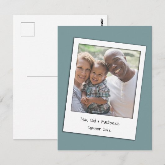 Persoonlijke foto en Lijst Briefkaart (Voorkant / Achterkant)