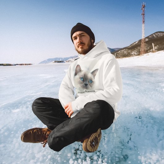 Persoonlijke foto en naam Aangepaste Mannen Schatt Hoodie