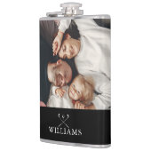 Persoonlijke foto en naam golfclubs heupfles (Links)