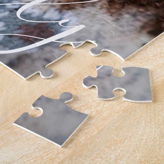 persoonlijke foto en naam legpuzzel (Zijkant)