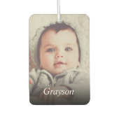 Persoonlijke foto en naam luchtverfrisser (Voorkant)