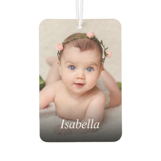 Persoonlijke foto en naam luchtverfrisser (Achterkant)