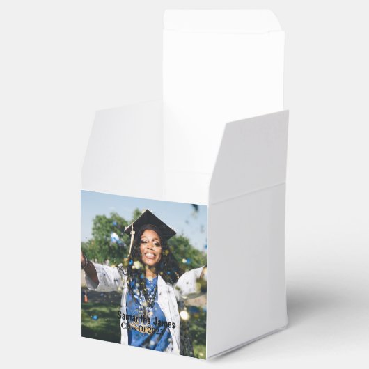 Persoonlijke foto en naam van Afstuderen Bedankdoosjes (Geopend)