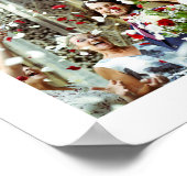 Persoonlijke foto en naam van bruiloft poster (Hoek)