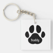 Persoonlijke foto en naam van Dog | Afdrukken van Sleutelhanger (Voorkant)