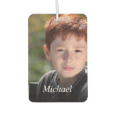 Persoonlijke foto en naam van kinderen luchtverfrisser (Voorkant)