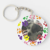 Persoonlijke foto en naam van Pet Sleutelhanger (Voorkant)