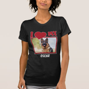 Persoonlijke foto en naam van Pet T-shirt