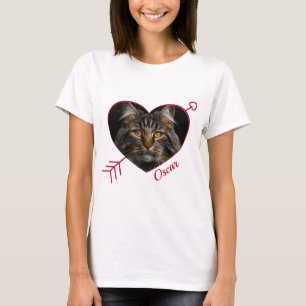 Persoonlijke foto en naam van Pet T-shirt