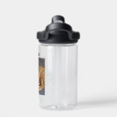 Persoonlijke foto en naam van Pet Waterfles (Achterkant)