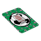 Persoonlijke foto en naam Voetbal Magneet (Rechterzijde)