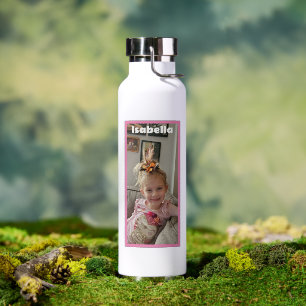 Persoonlijke foto en naam waterfles