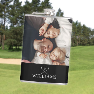 Persoonlijke foto- en naamgolfclubs heupfles
