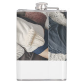 Persoonlijke foto- en naamgolfclubs heupfles (Achterkant)