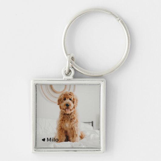 Persoonlijke foto- en naamplaatjes Sleutelhanger (Voorkant)