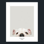 Persoonlijke foto en naamprint van huisdier poster<br><div class="desc">Personaliseer met de foto, naam en jaar van je huisdier om een unieke aandenken te maken.</div>