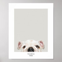 Persoonlijke foto en naamprint van huisdier