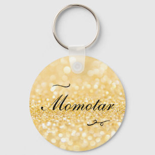 Persoonlijke foto- en naamstijl Golden Sleutelhanger